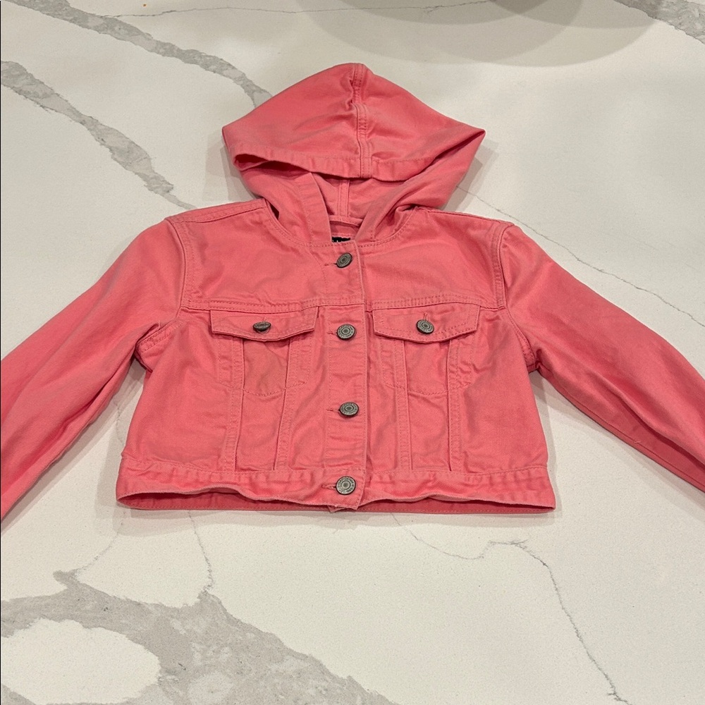 GAP Kids Coral Jean Jacket with Hood